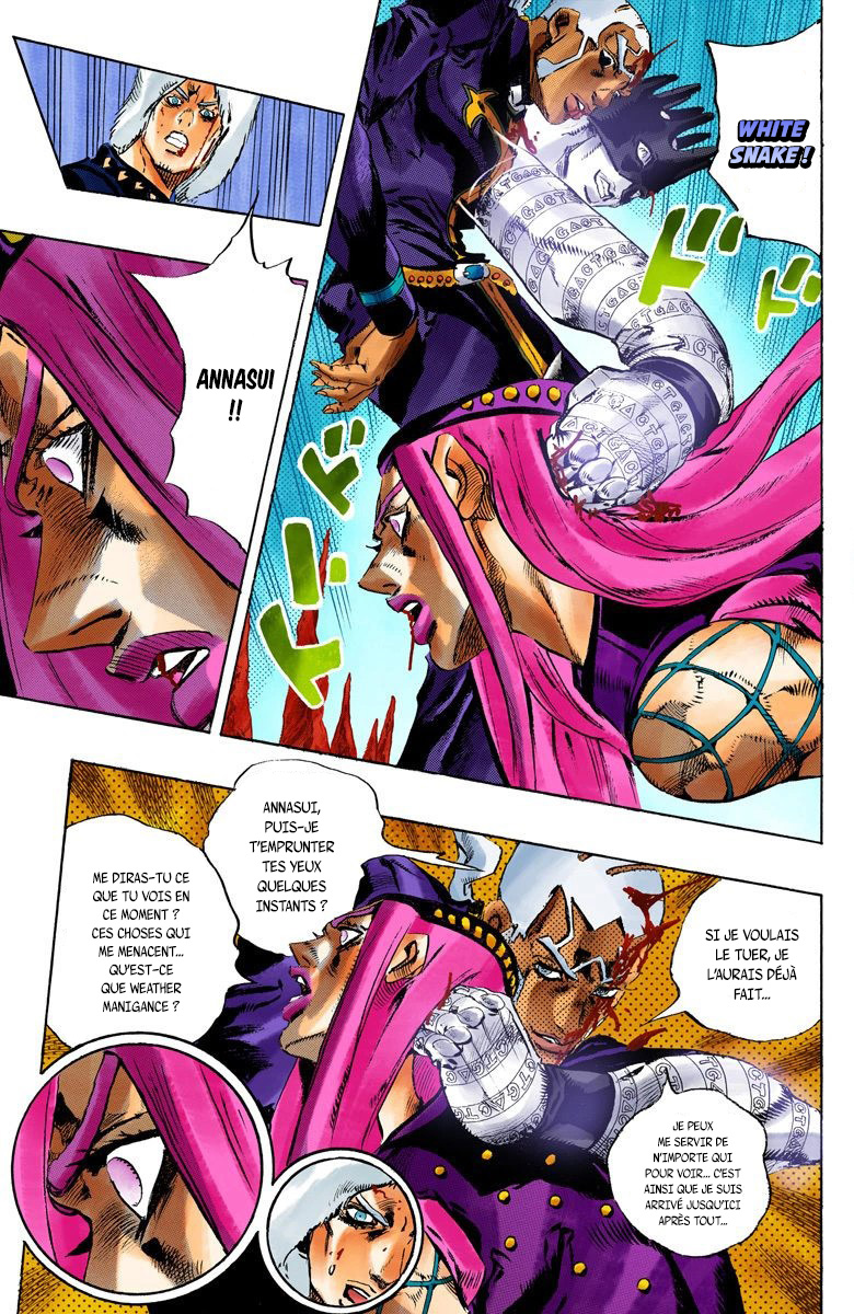 Read JoJo's Bizarre Adventure Part 6 Stone Ocean Official Colored FR Manga Online
