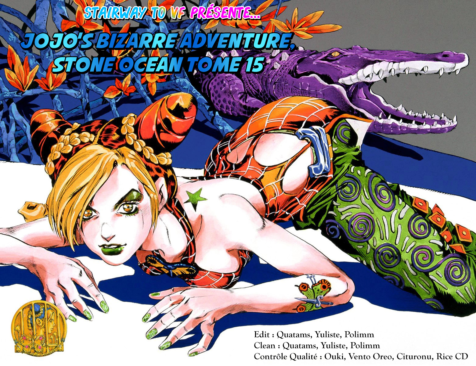 Read JoJo's Bizarre Adventure Part 6 Stone Ocean Official Colored FR Manga Online
