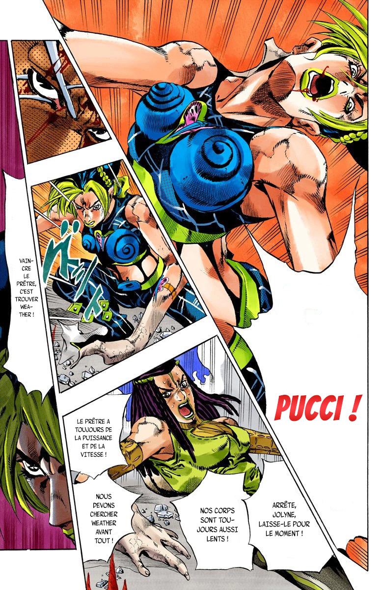 Read JoJo's Bizarre Adventure Part 6 Stone Ocean Official Colored FR Manga Online