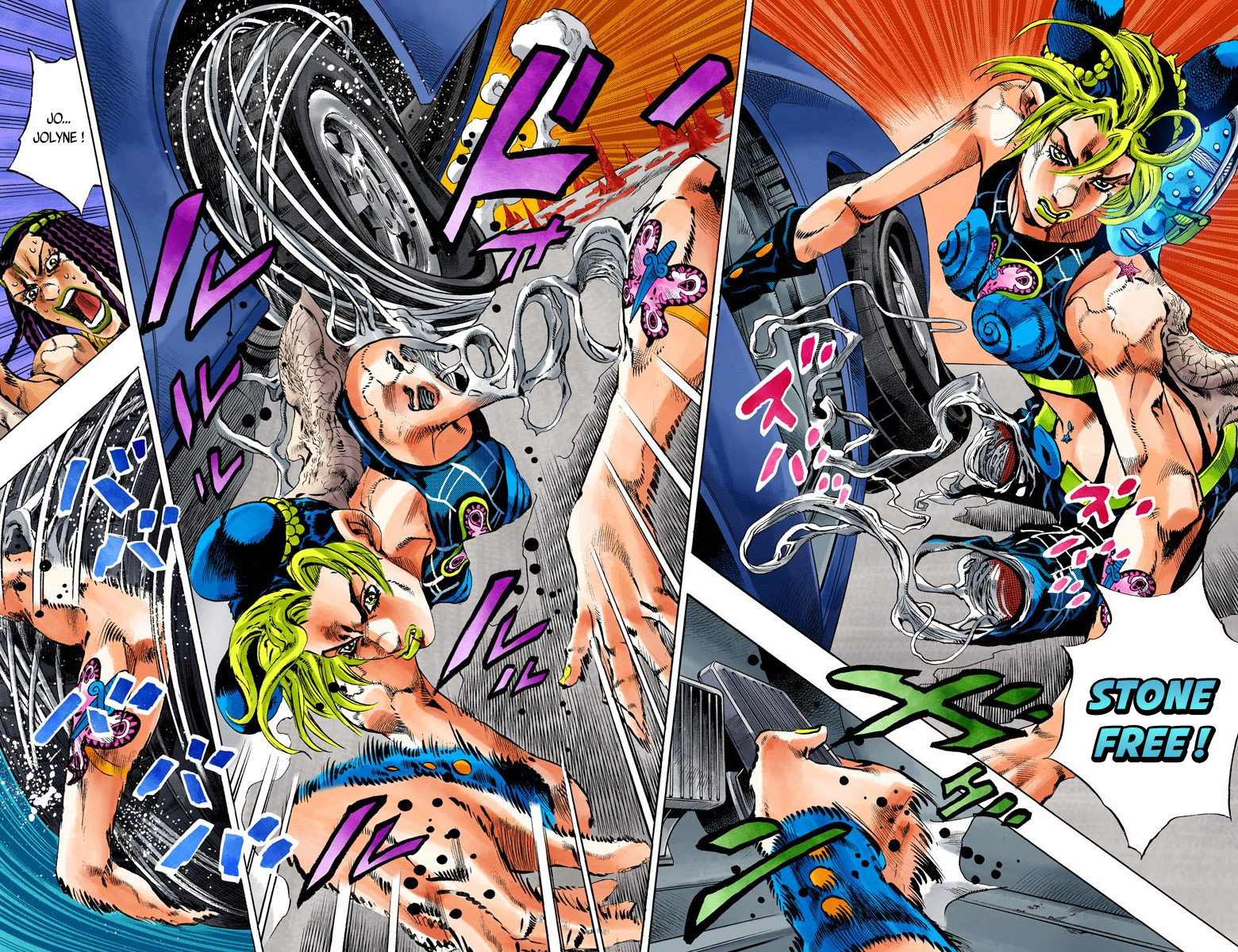 Read JoJo's Bizarre Adventure Part 6 Stone Ocean Official Colored FR Manga Online