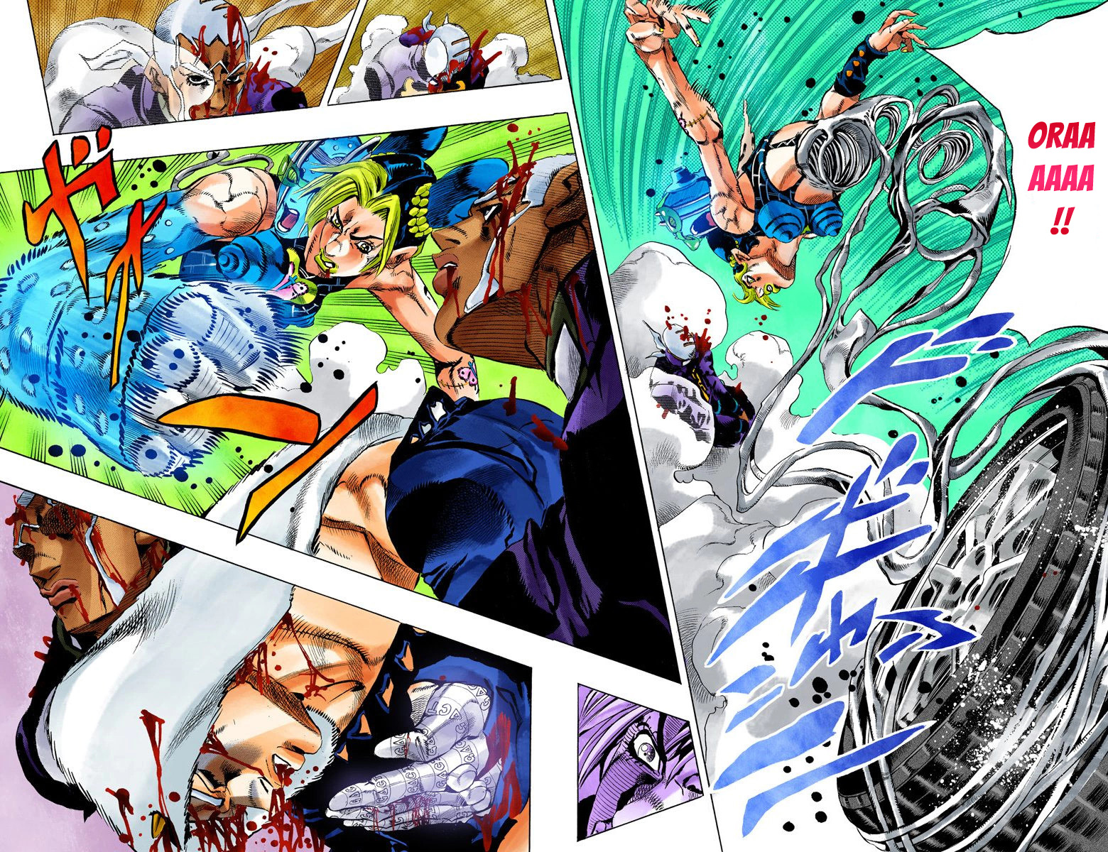 Read JoJo's Bizarre Adventure Part 6 Stone Ocean Official Colored FR Manga Online