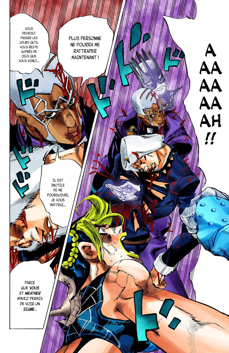 Read JoJo's Bizarre Adventure Part 6 Stone Ocean Official Colored FR Manga Online