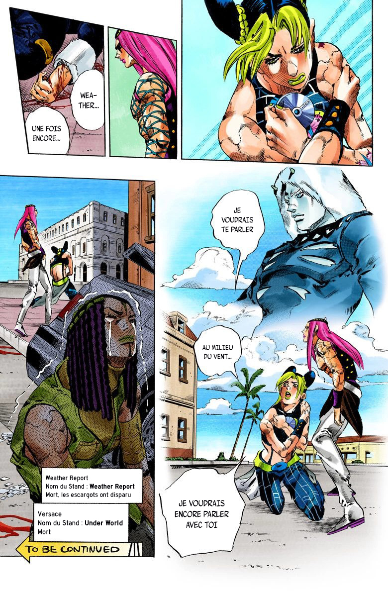 Read JoJo's Bizarre Adventure Part 6 Stone Ocean Official Colored FR Manga Online