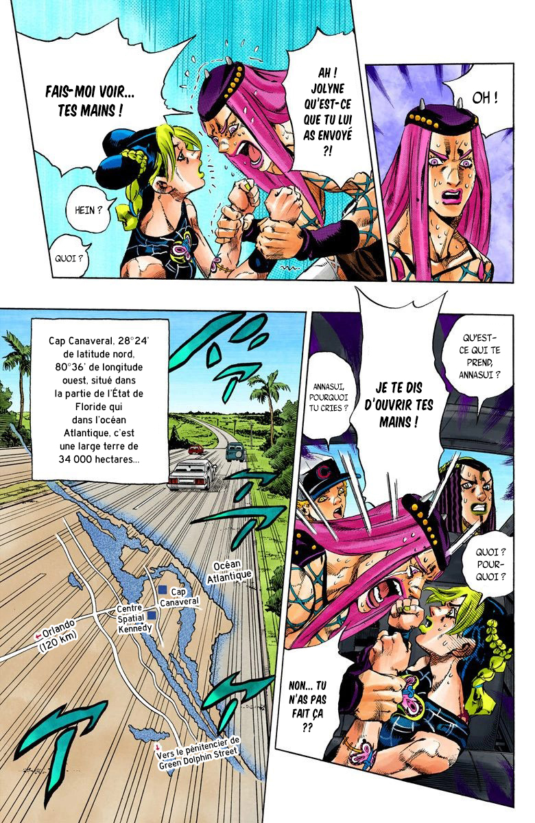 Read JoJo's Bizarre Adventure Part 6 Stone Ocean Official Colored FR Manga Online