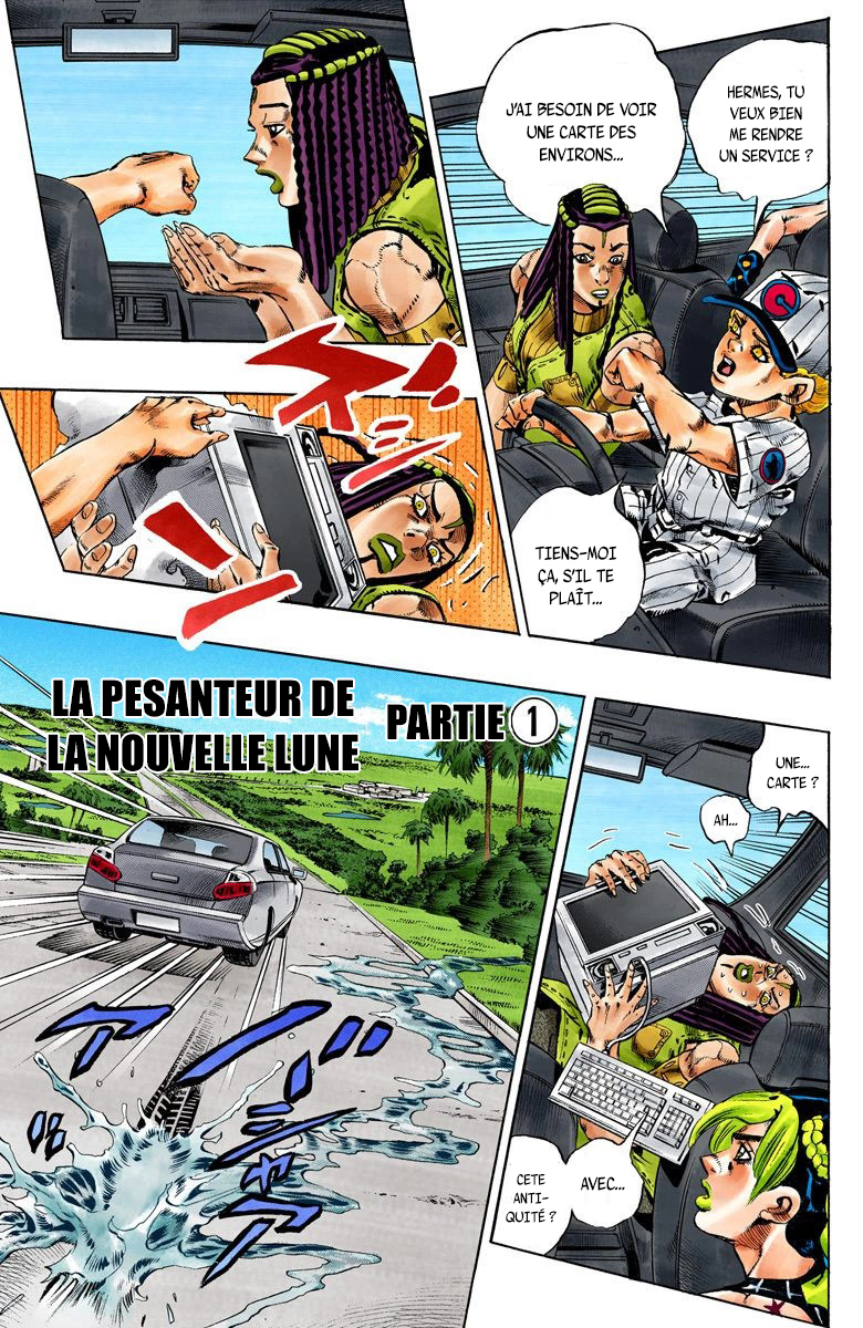 Read JoJo's Bizarre Adventure Part 6 Stone Ocean Official Colored FR Manga Online