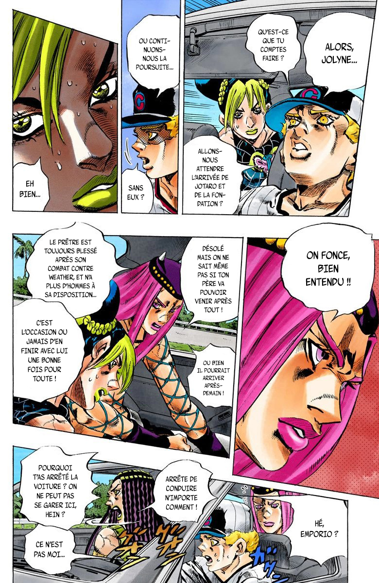 Read JoJo's Bizarre Adventure Part 6 Stone Ocean Official Colored FR Manga Online