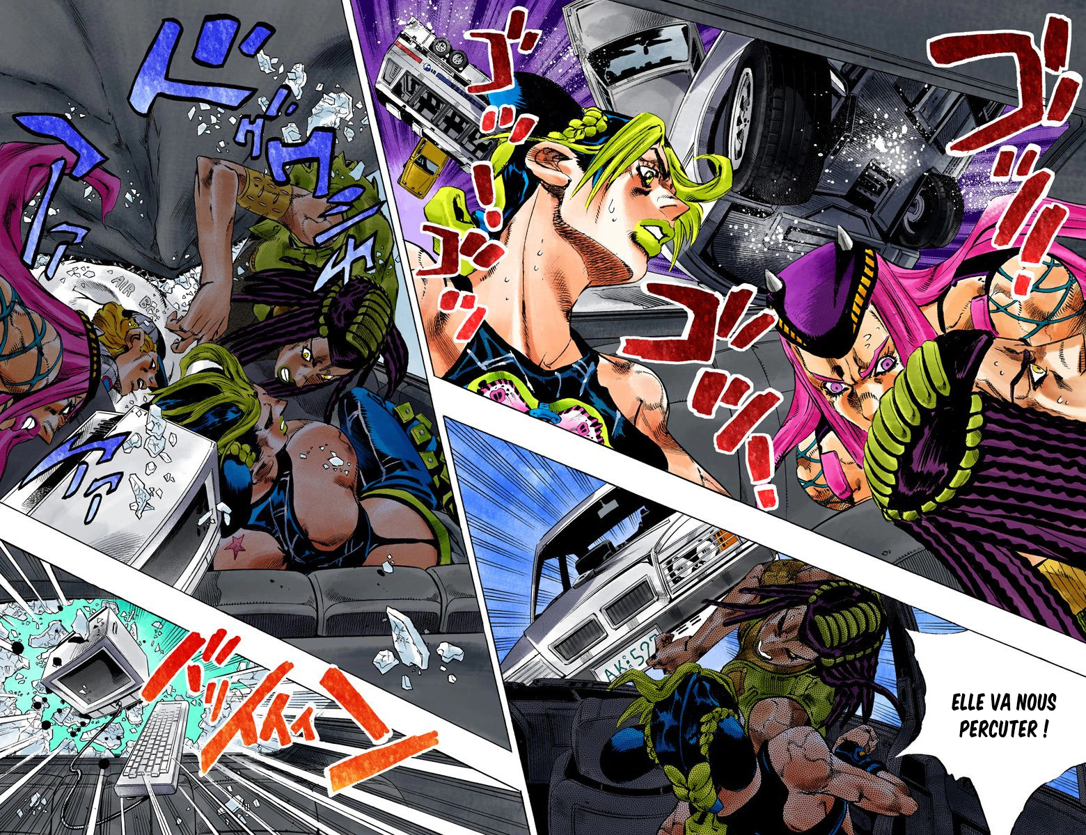 Read JoJo's Bizarre Adventure Part 6 Stone Ocean Official Colored FR Manga Online