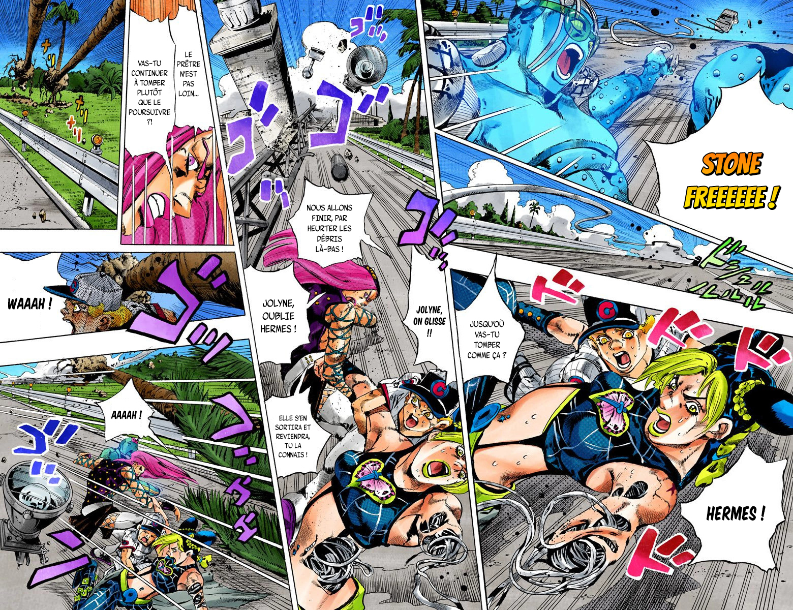 Read JoJo's Bizarre Adventure Part 6 Stone Ocean Official Colored FR Manga Online