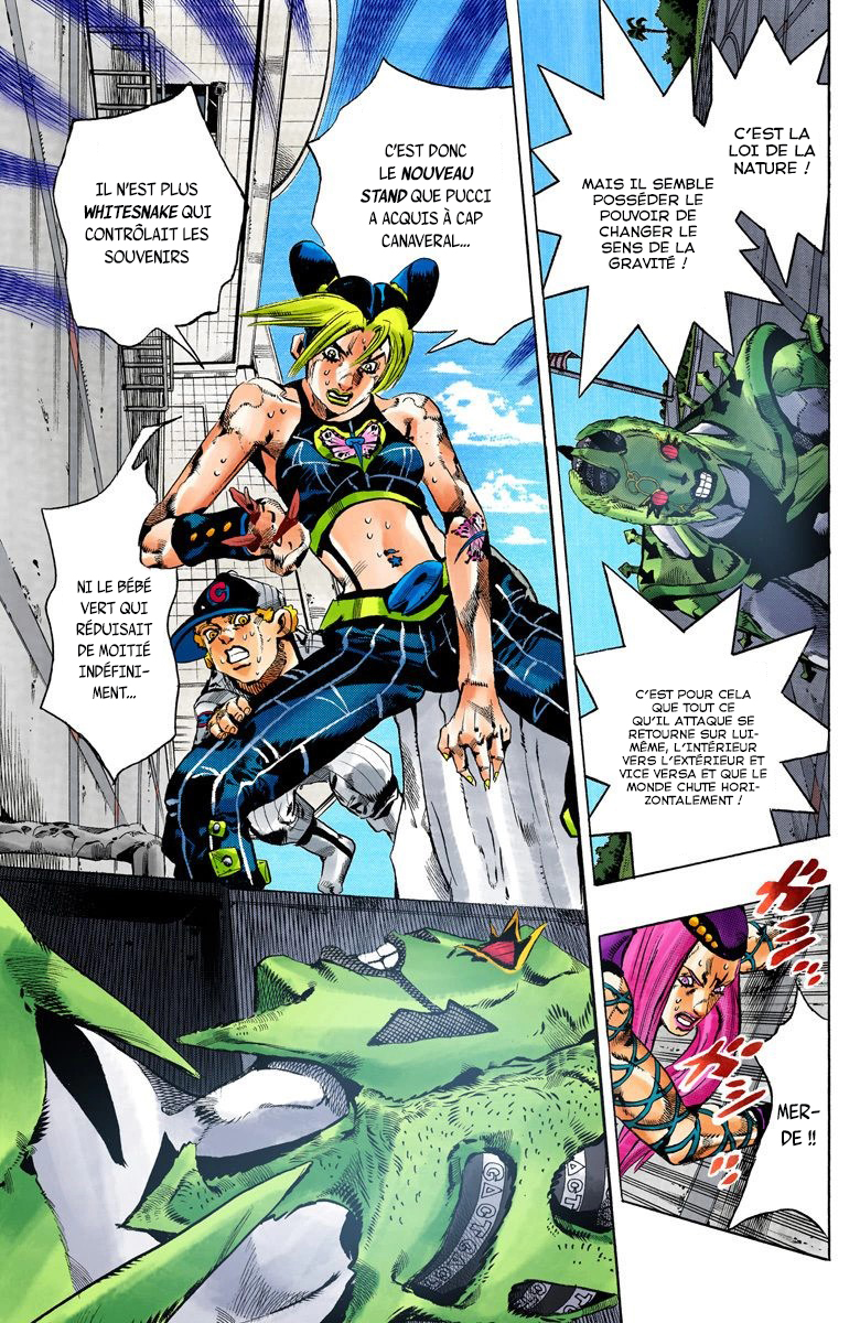 Read JoJo's Bizarre Adventure Part 6 Stone Ocean Official Colored FR Manga Online