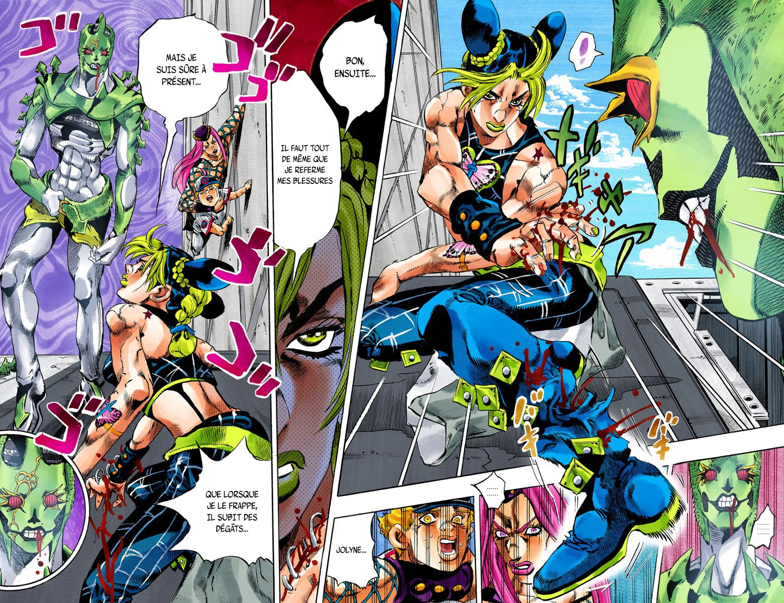 Read JoJo's Bizarre Adventure Part 6 Stone Ocean Official Colored FR Manga Online