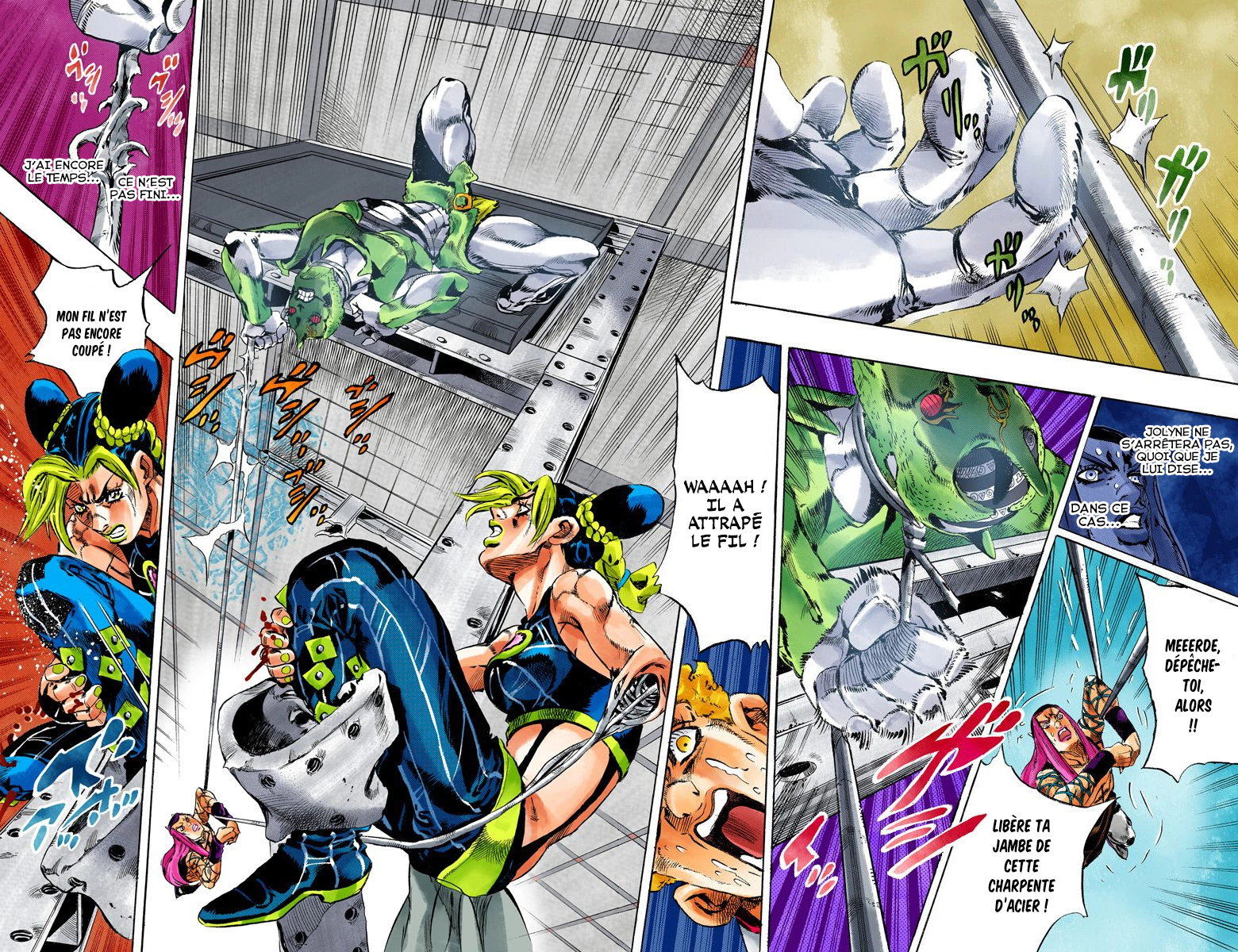 Read JoJo's Bizarre Adventure Part 6 Stone Ocean Official Colored FR Manga Online