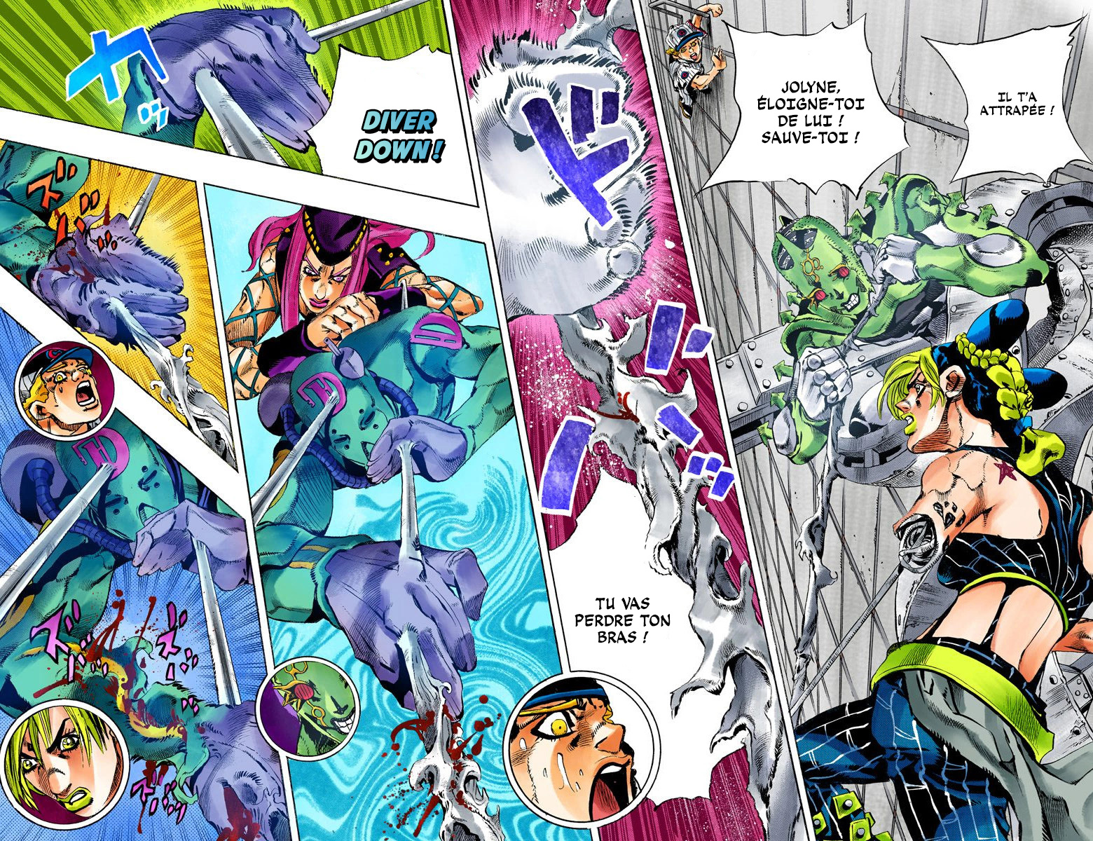 Read JoJo's Bizarre Adventure Part 6 Stone Ocean Official Colored FR Manga Online
