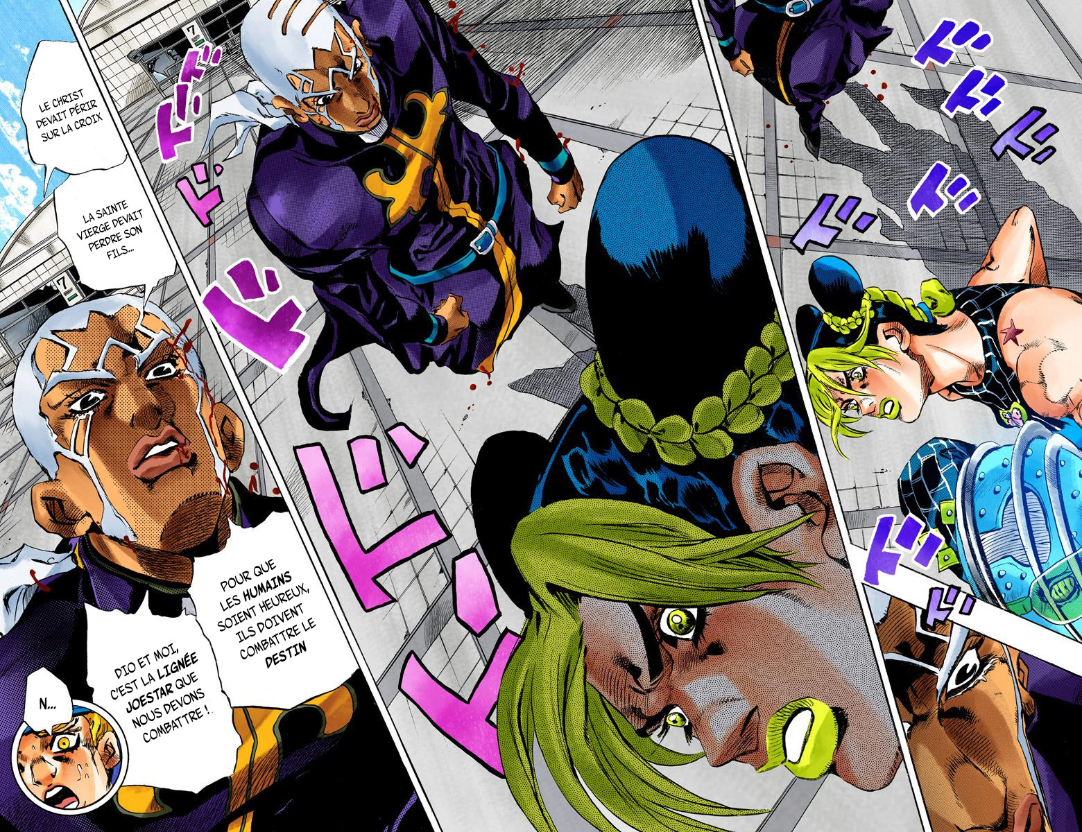 Read JoJo's Bizarre Adventure Part 6 Stone Ocean Official Colored FR Manga Online