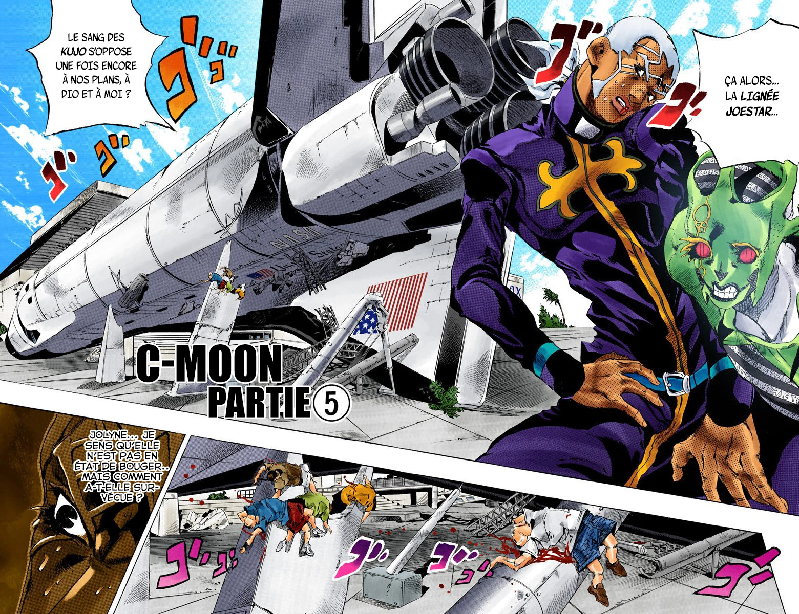 Read JoJo's Bizarre Adventure Part 6 Stone Ocean Official Colored FR Manga Online
