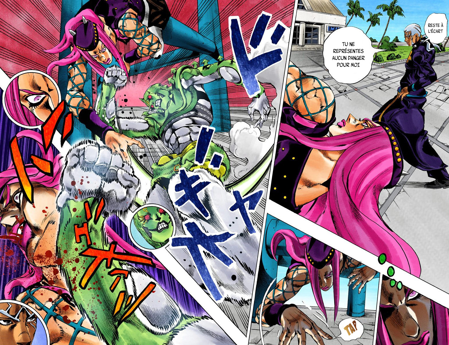 Read JoJo's Bizarre Adventure Part 6 Stone Ocean Official Colored FR Manga Online