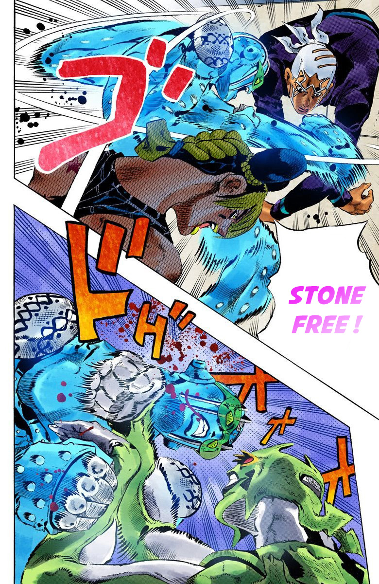 Read JoJo's Bizarre Adventure Part 6 Stone Ocean Official Colored FR Manga Online