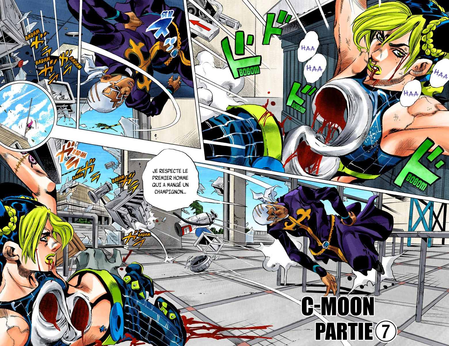 Read JoJo's Bizarre Adventure Part 6 Stone Ocean Official Colored FR Manga Online