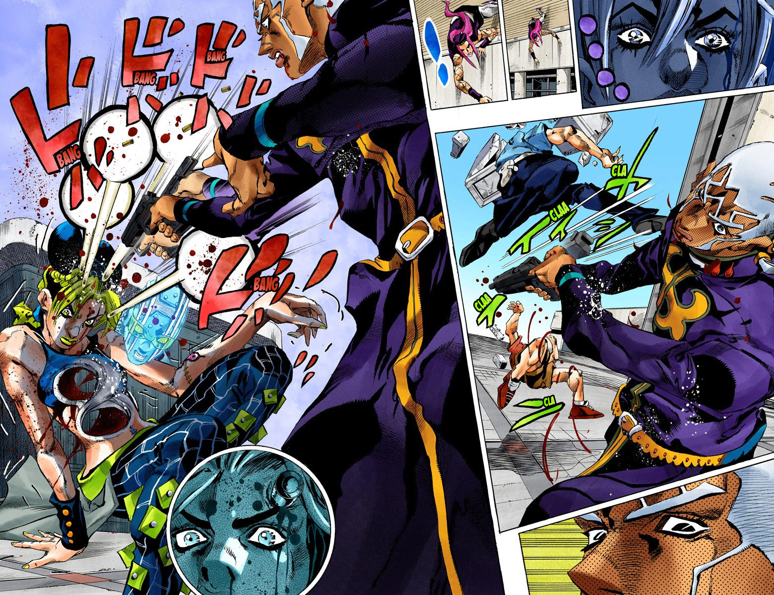 Read JoJo's Bizarre Adventure Part 6 Stone Ocean Official Colored FR Manga Online