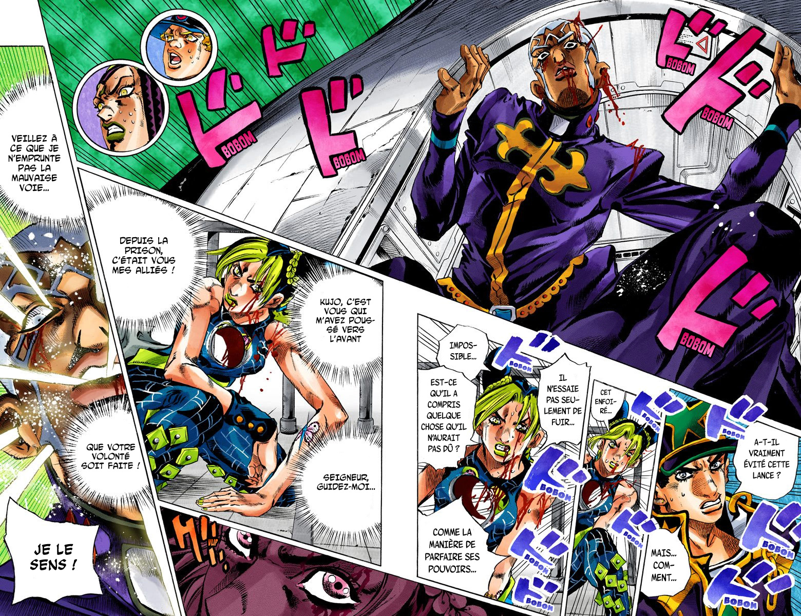 Read JoJo's Bizarre Adventure Part 6 Stone Ocean Official Colored FR Manga Online