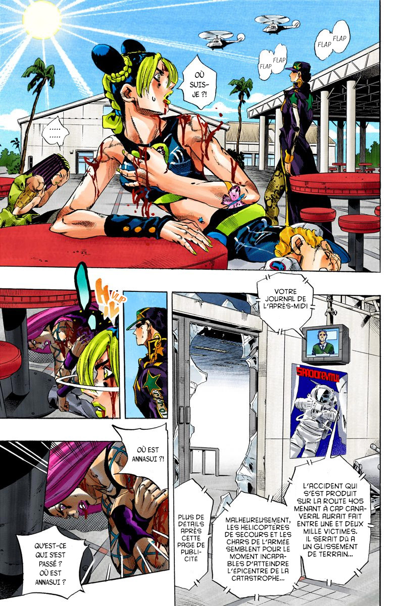 Read JoJo's Bizarre Adventure Part 6 Stone Ocean Official Colored FR Manga Online