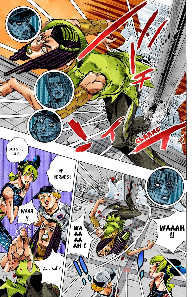 Read JoJo's Bizarre Adventure Part 6 Stone Ocean Official Colored FR Manga Online