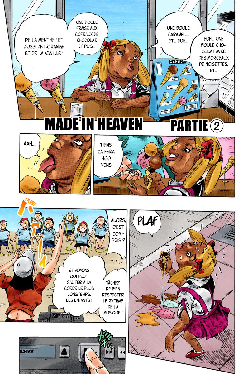 Read JoJo's Bizarre Adventure Part 6 Stone Ocean Official Colored FR Manga Online