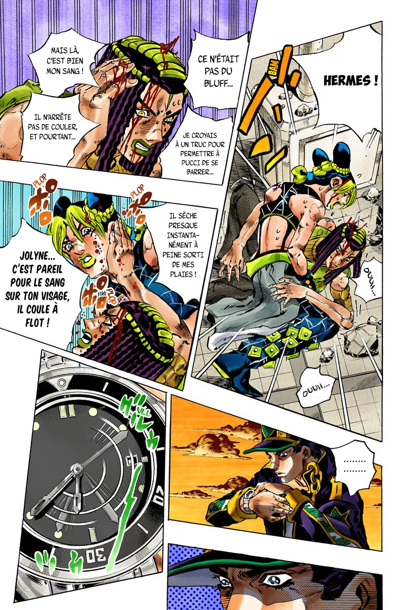 Read JoJo's Bizarre Adventure Part 6 Stone Ocean Official Colored FR Manga Online