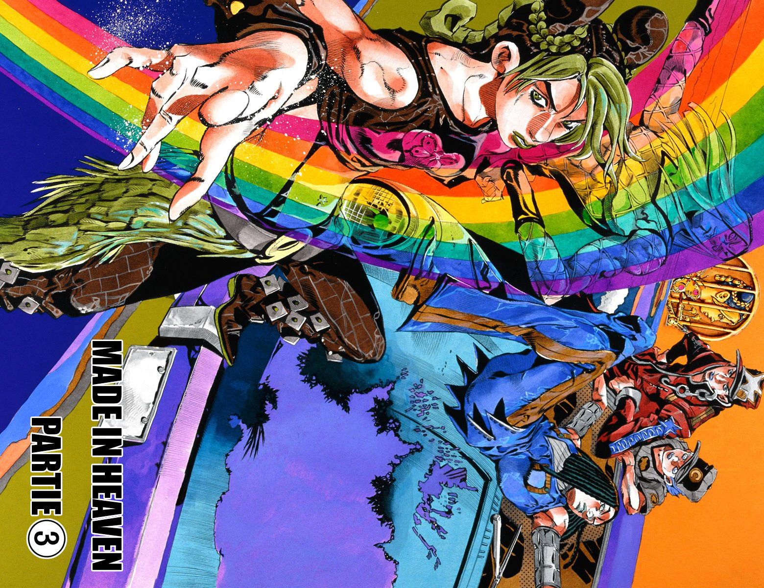 Read JoJo's Bizarre Adventure Part 6 Stone Ocean Official Colored FR Manga Online