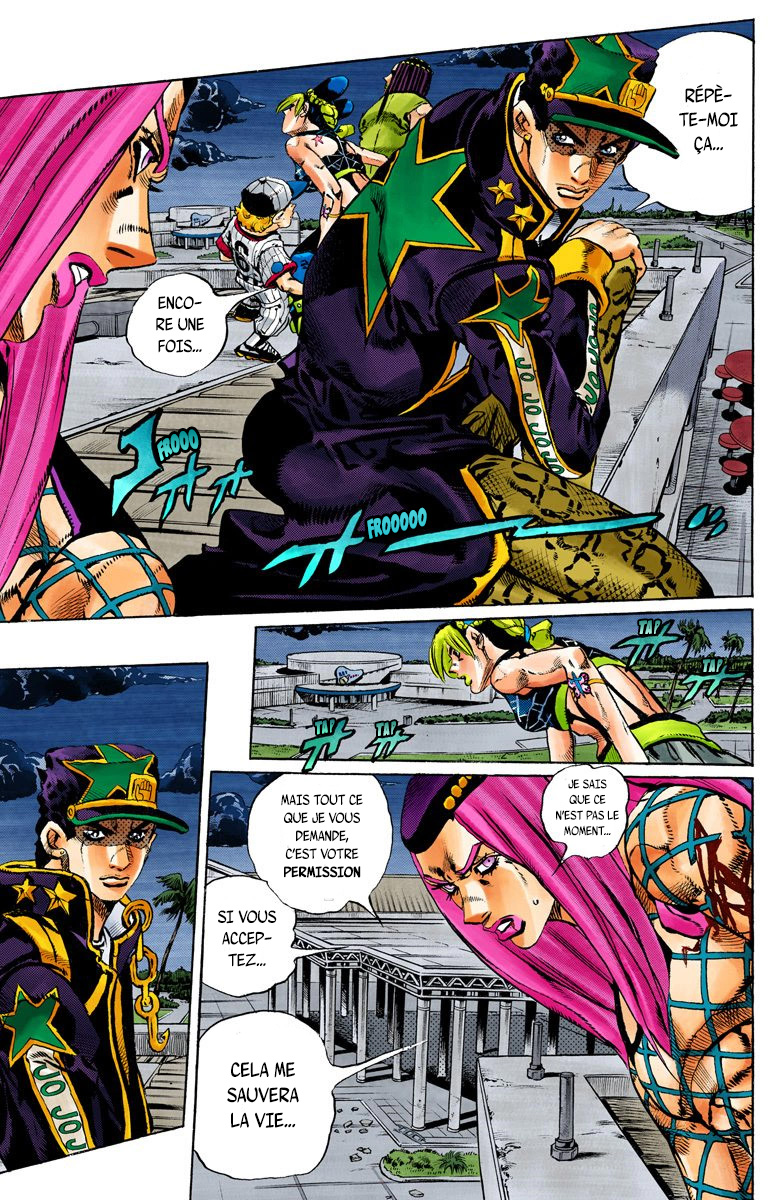 Read JoJo's Bizarre Adventure Part 6 Stone Ocean Official Colored FR Manga Online