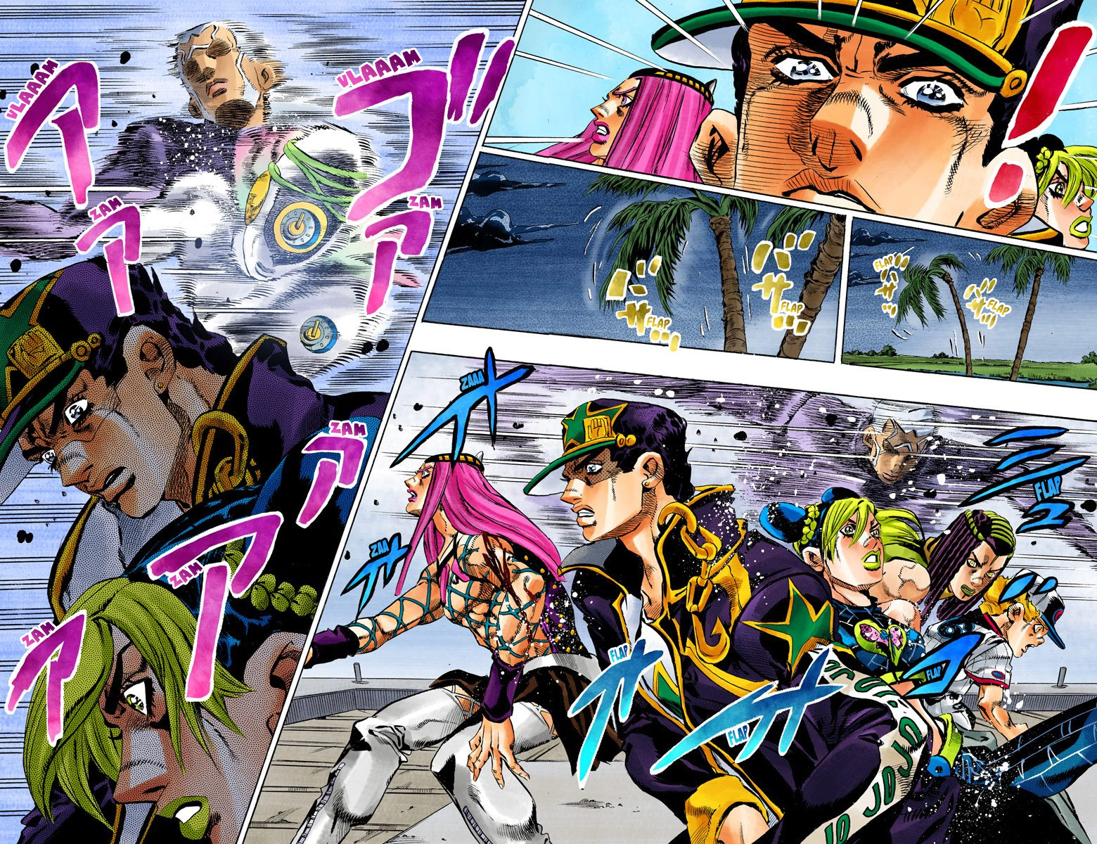Read JoJo's Bizarre Adventure Part 6 Stone Ocean Official Colored FR Manga Online