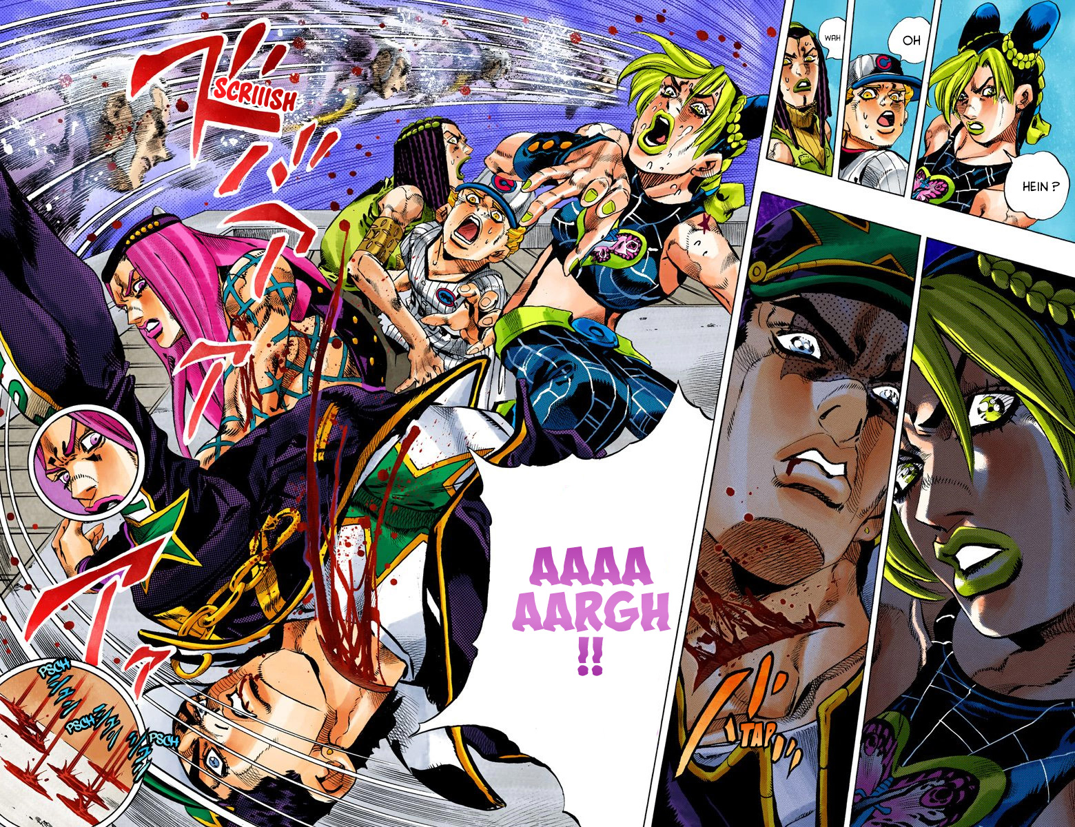 Read JoJo's Bizarre Adventure Part 6 Stone Ocean Official Colored FR Manga Online