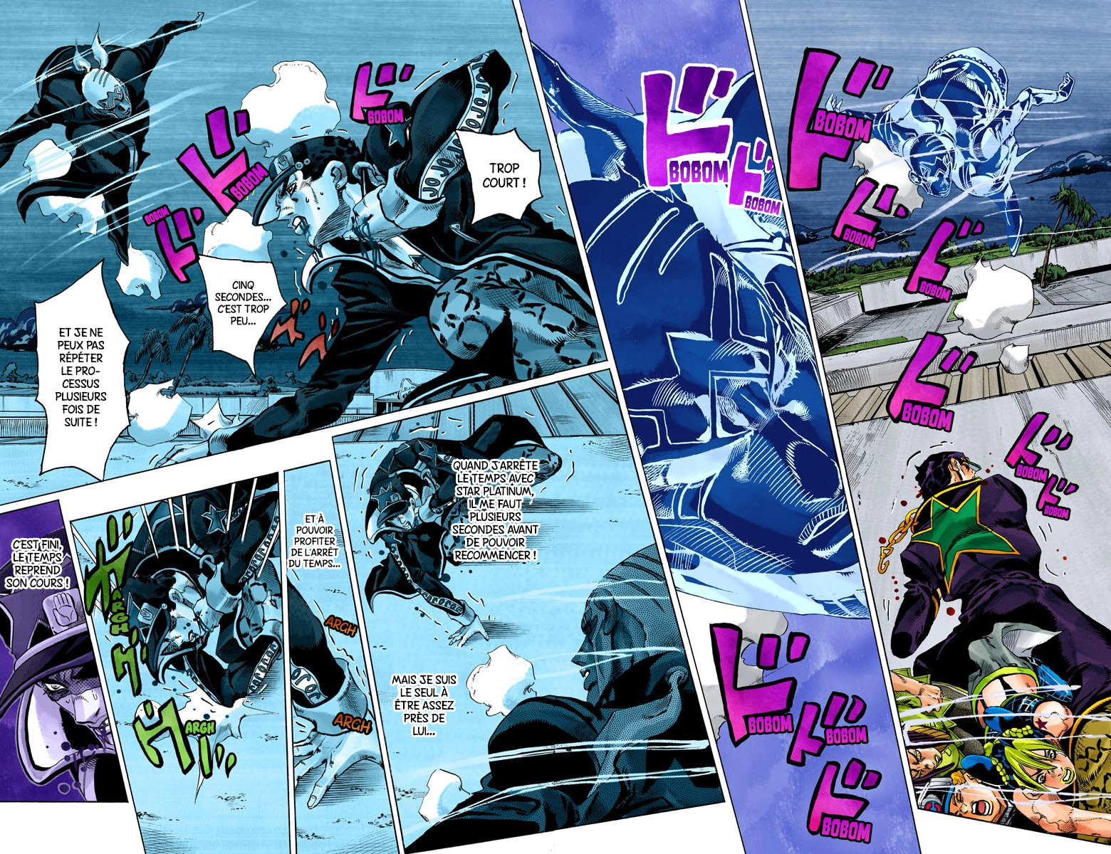 Read JoJo's Bizarre Adventure Part 6 Stone Ocean Official Colored FR Manga Online