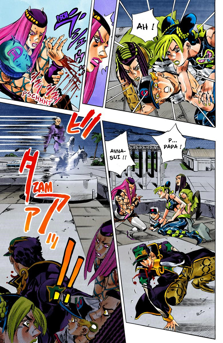 Read JoJo's Bizarre Adventure Part 6 Stone Ocean Official Colored FR Manga Online