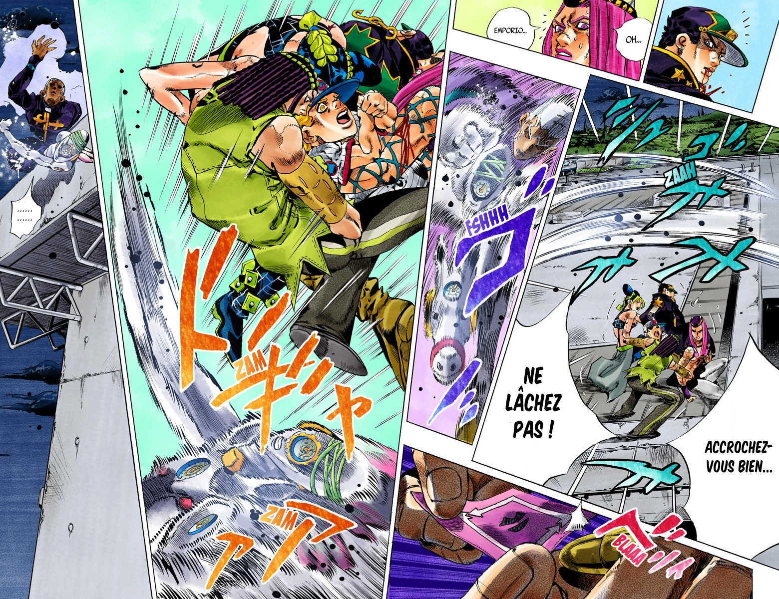 Read JoJo's Bizarre Adventure Part 6 Stone Ocean Official Colored FR Manga Online