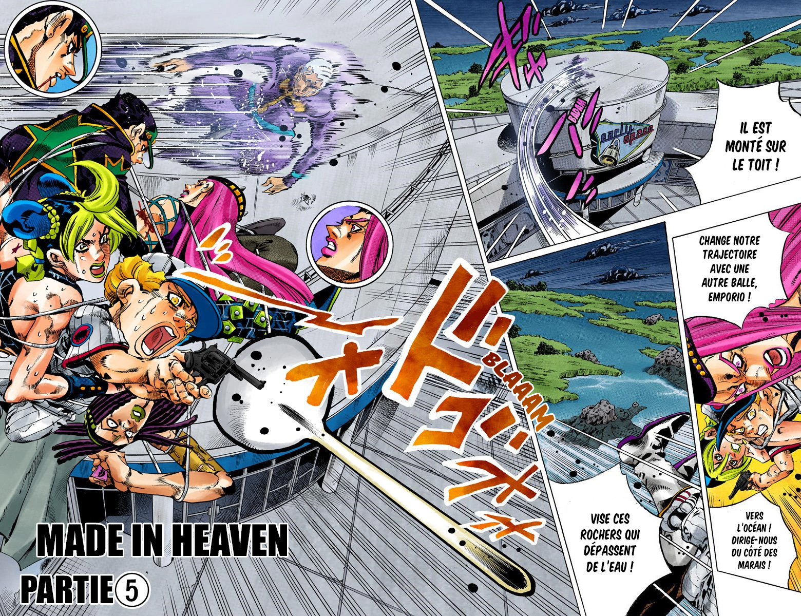 Read JoJo's Bizarre Adventure Part 6 Stone Ocean Official Colored FR Manga Online