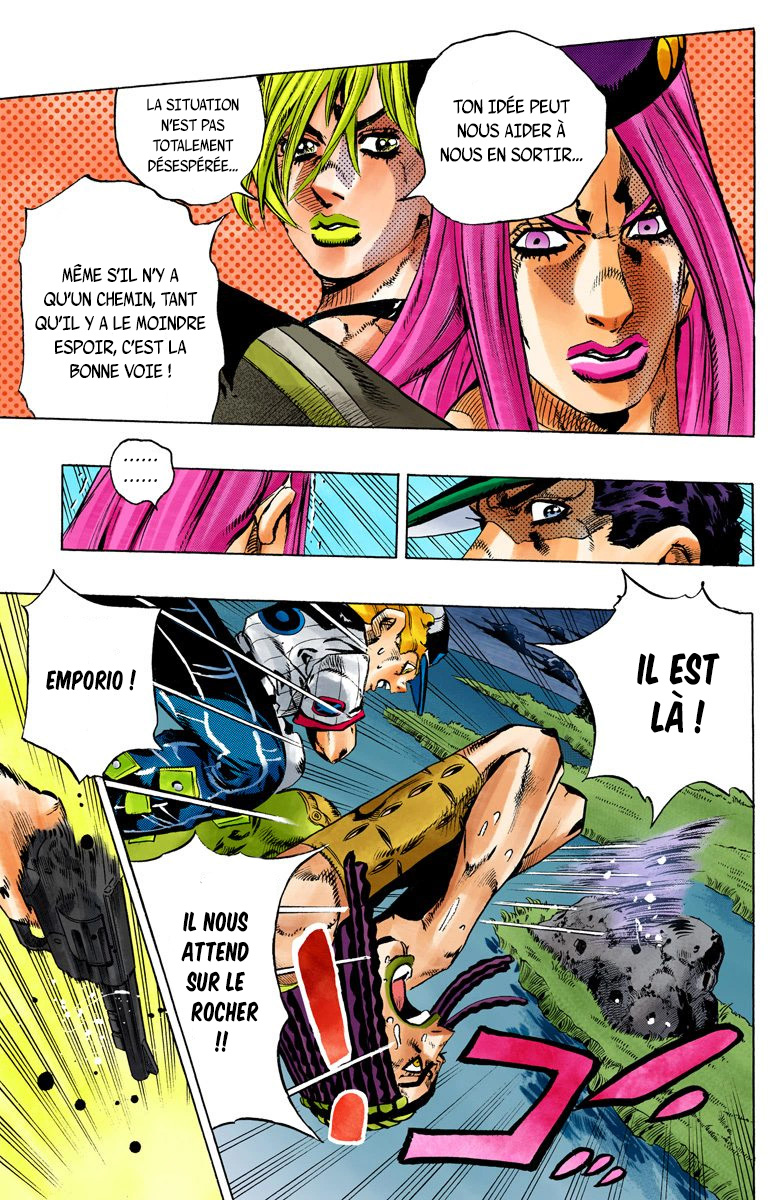 Read JoJo's Bizarre Adventure Part 6 Stone Ocean Official Colored FR Manga Online