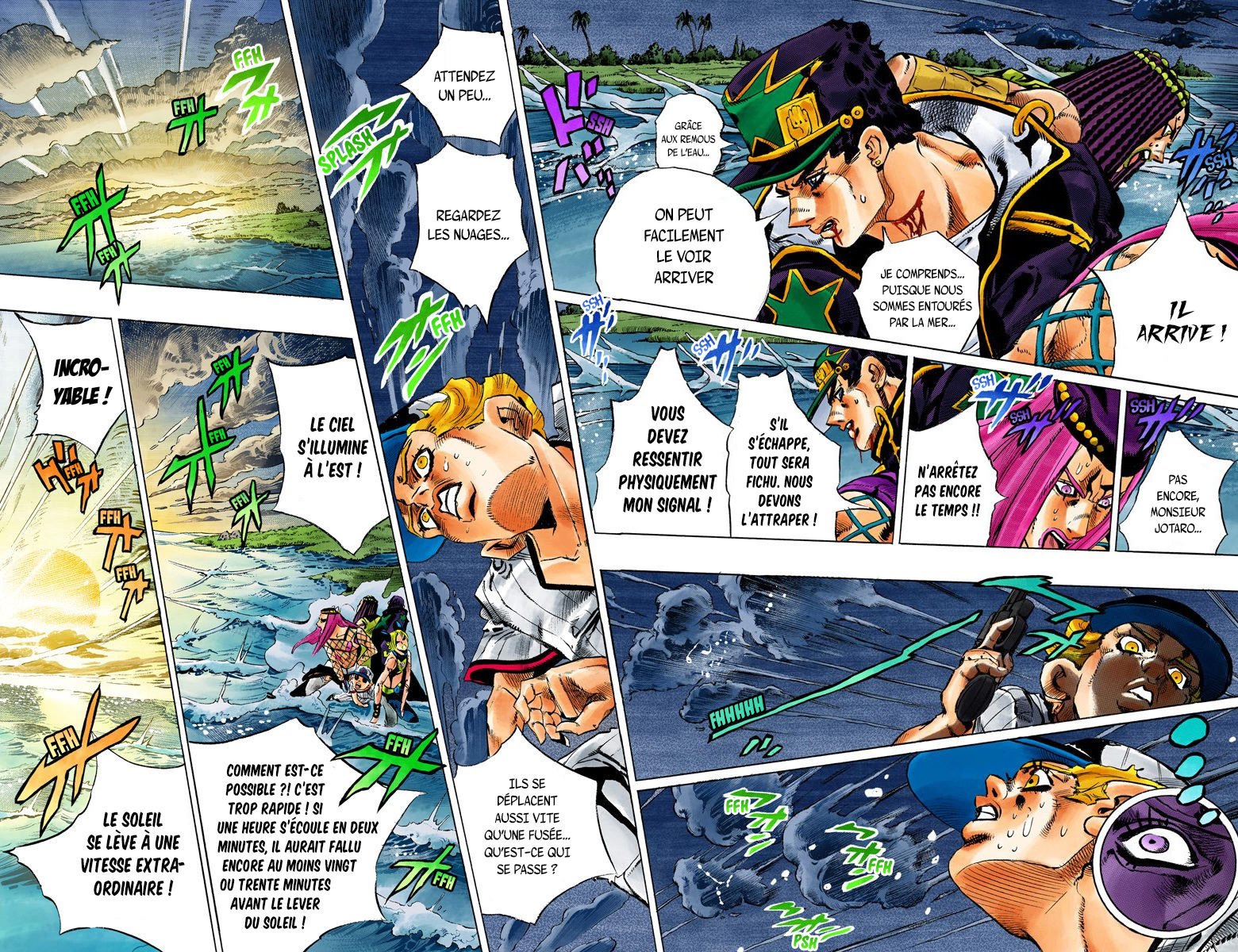 Read JoJo's Bizarre Adventure Part 6 Stone Ocean Official Colored FR Manga Online