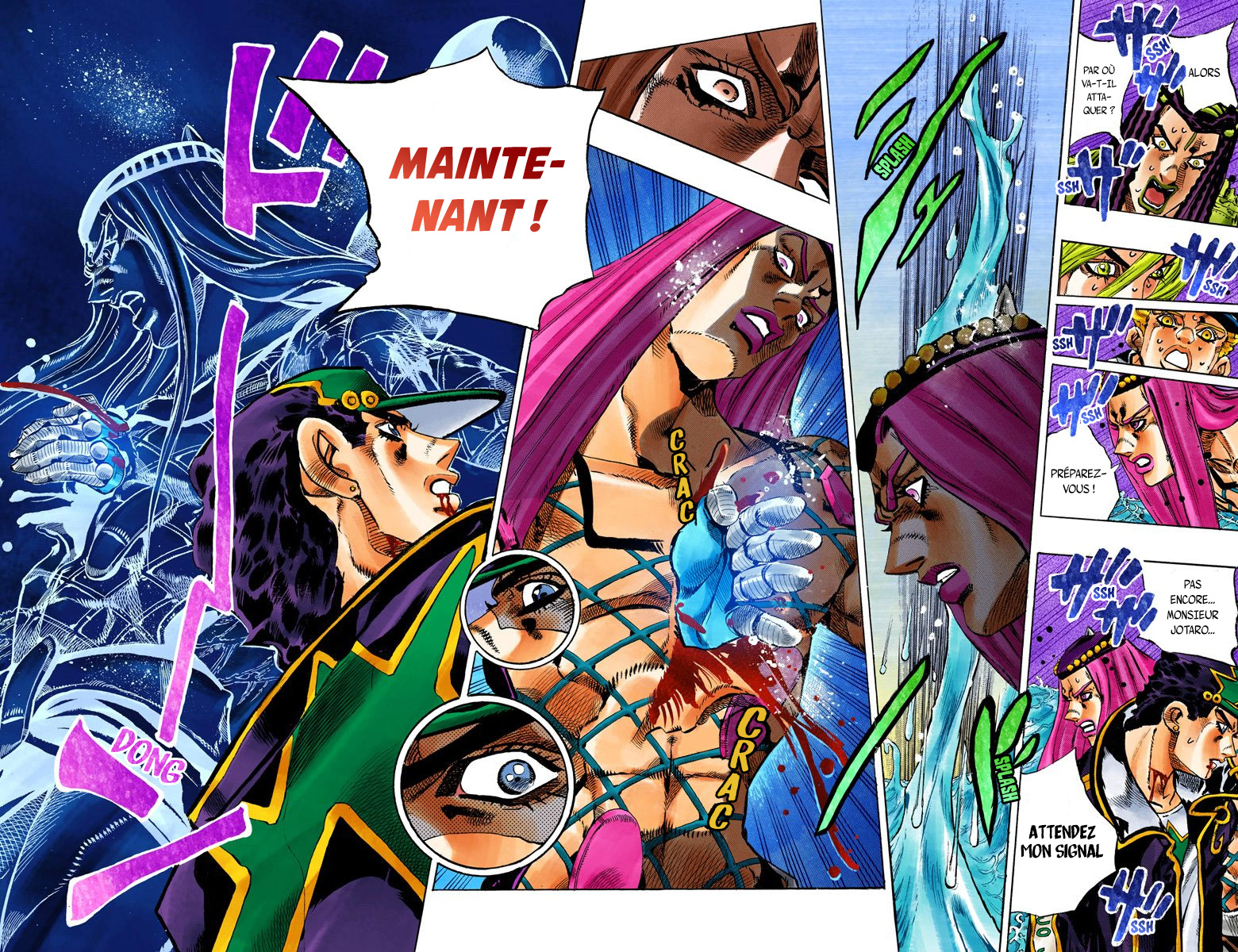 Read JoJo's Bizarre Adventure Part 6 Stone Ocean Official Colored FR Manga Online