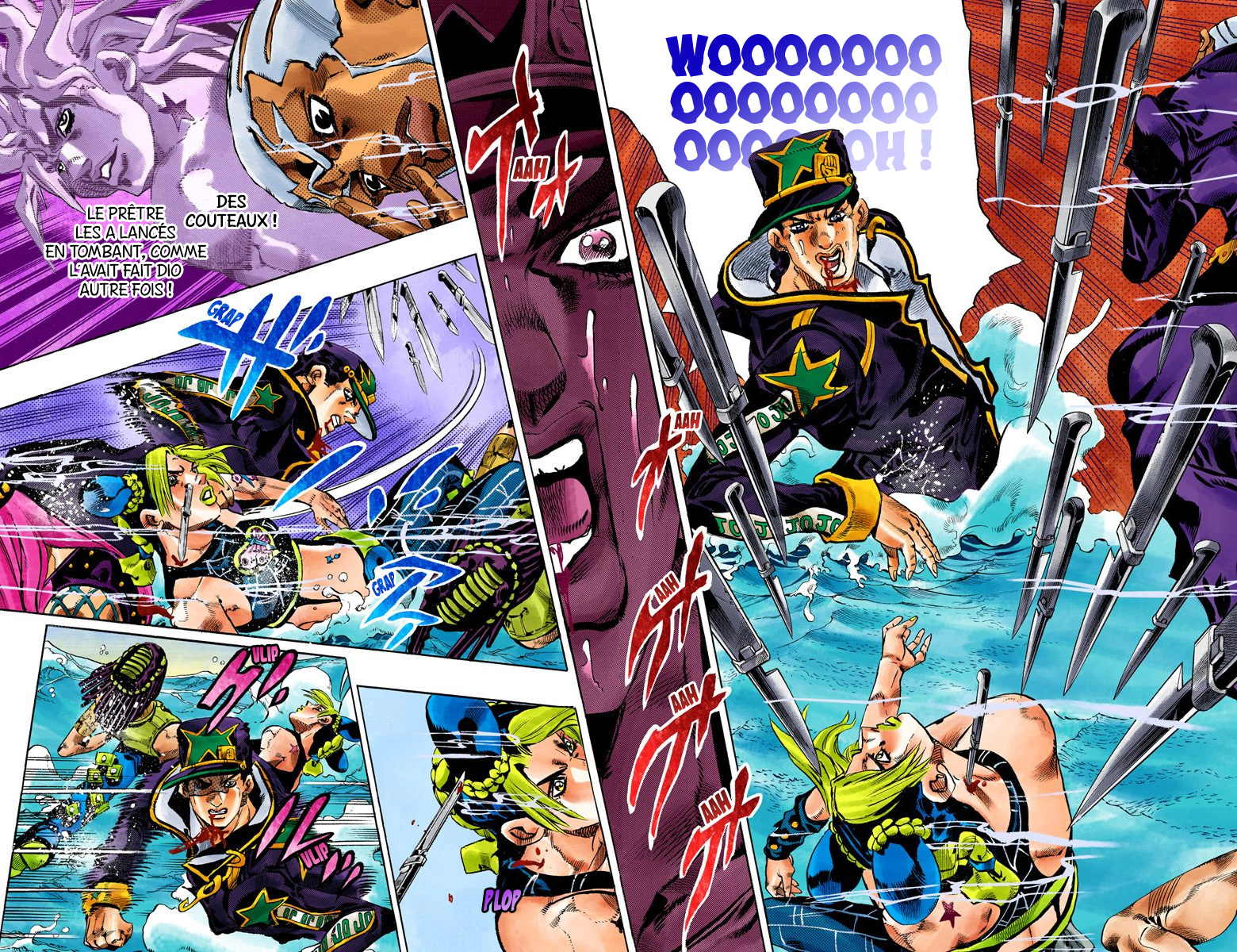 Read JoJo's Bizarre Adventure Part 6 Stone Ocean Official Colored FR Manga Online