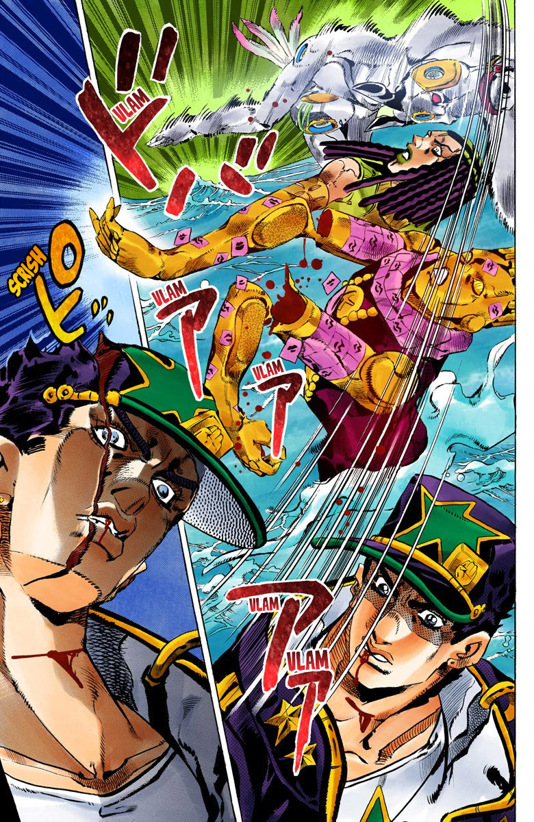 Read JoJo's Bizarre Adventure Part 6 Stone Ocean Official Colored FR Manga Online