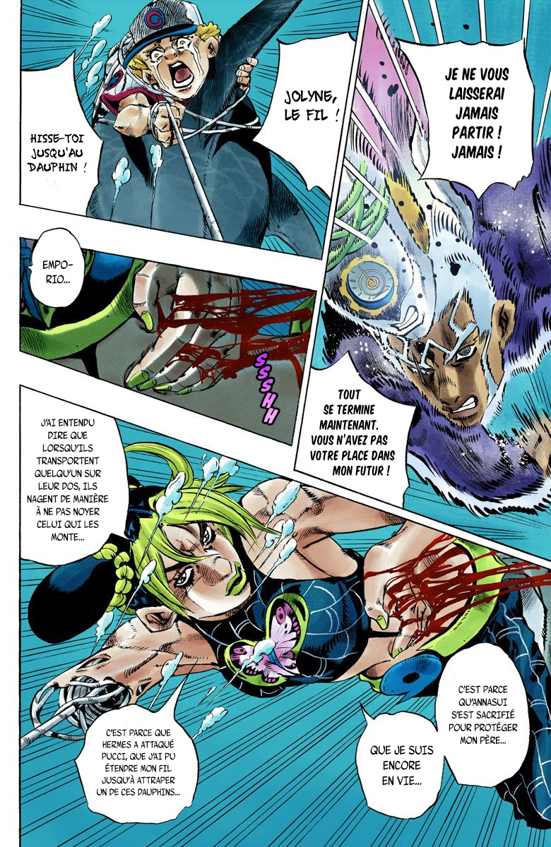 Read JoJo's Bizarre Adventure Part 6 Stone Ocean Official Colored FR Manga Online