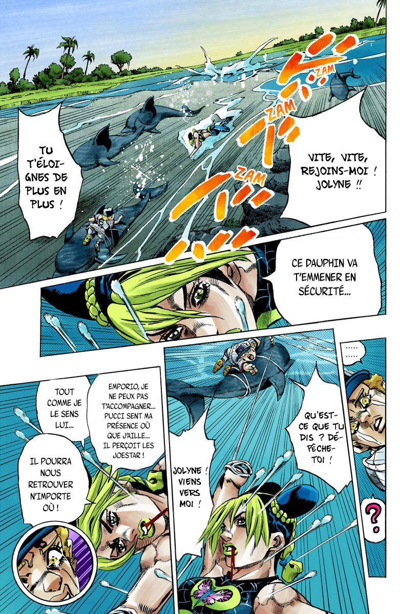 Read JoJo's Bizarre Adventure Part 6 Stone Ocean Official Colored FR Manga Online