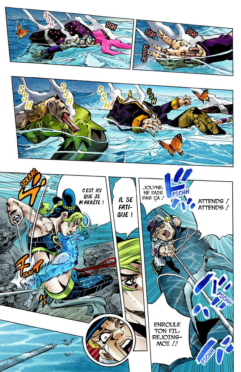 Read JoJo's Bizarre Adventure Part 6 Stone Ocean Official Colored FR Manga Online