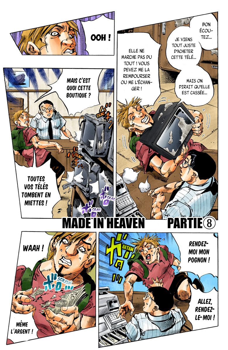 Read JoJo's Bizarre Adventure Part 6 Stone Ocean Official Colored FR Manga Online