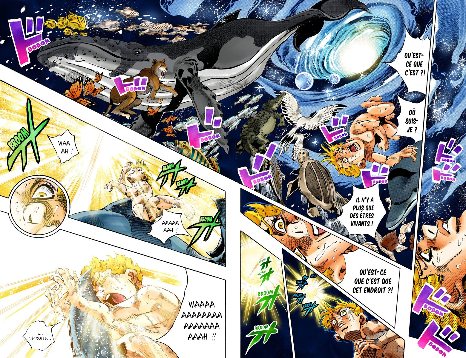 Read JoJo's Bizarre Adventure Part 6 Stone Ocean Official Colored FR Manga Online