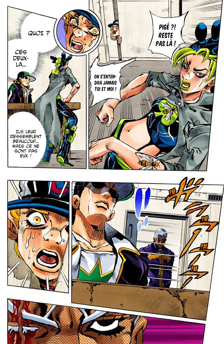 Read JoJo's Bizarre Adventure Part 6 Stone Ocean Official Colored FR Manga Online