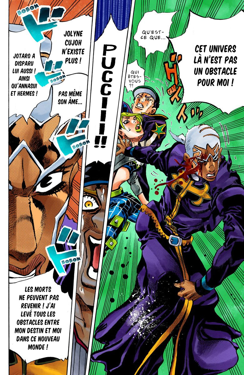 Read JoJo's Bizarre Adventure Part 6 Stone Ocean Official Colored FR Manga Online