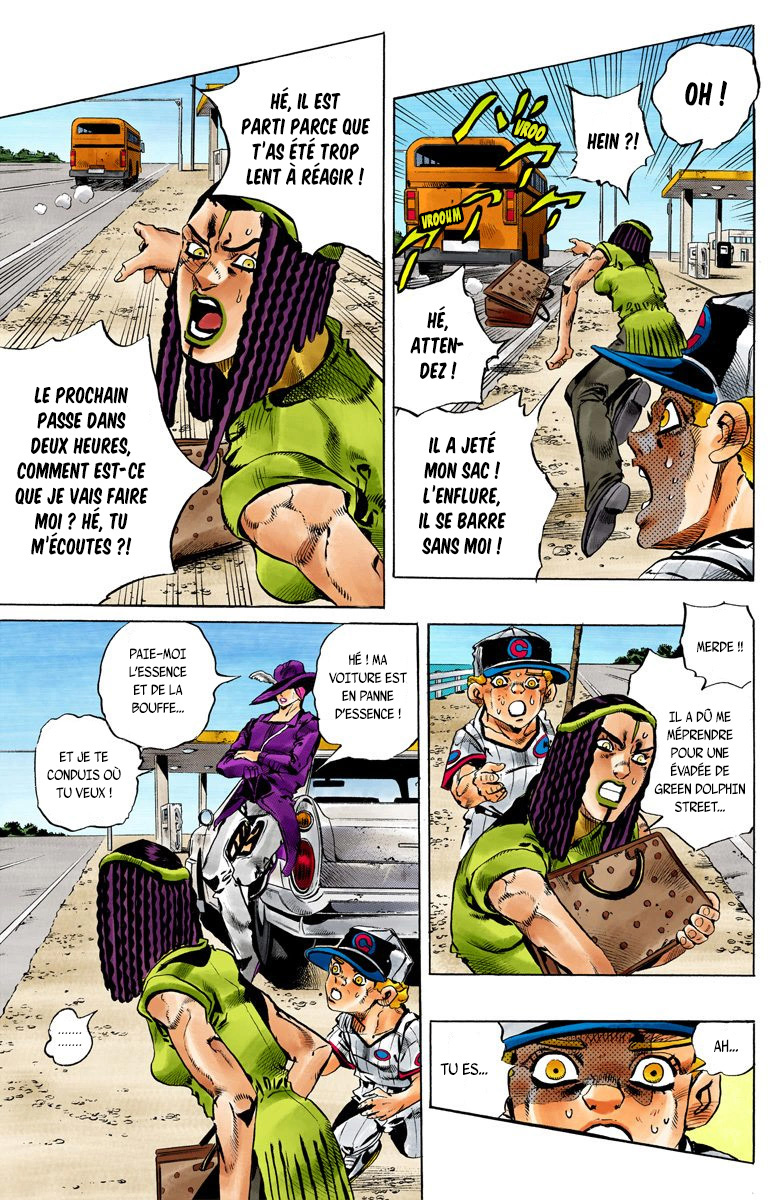 Read JoJo's Bizarre Adventure Part 6 Stone Ocean Official Colored FR Manga Online