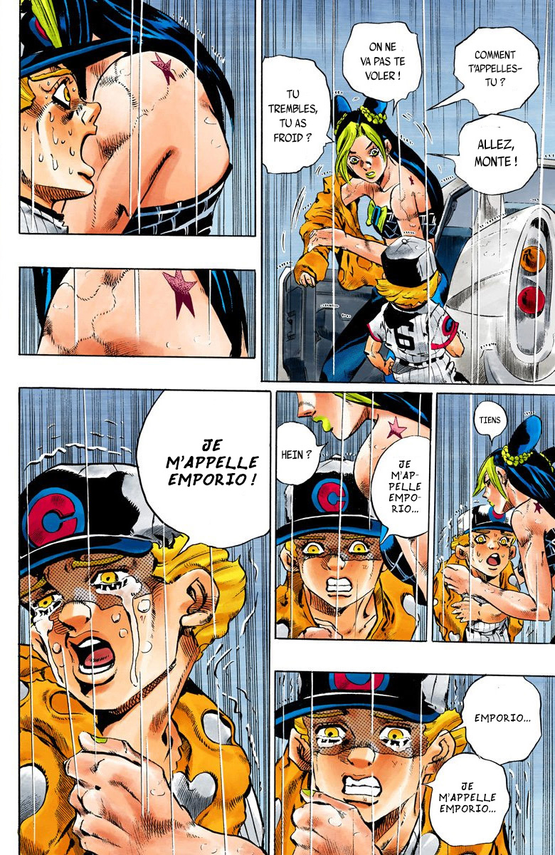 Read JoJo's Bizarre Adventure Part 6 Stone Ocean Official Colored FR Manga Online