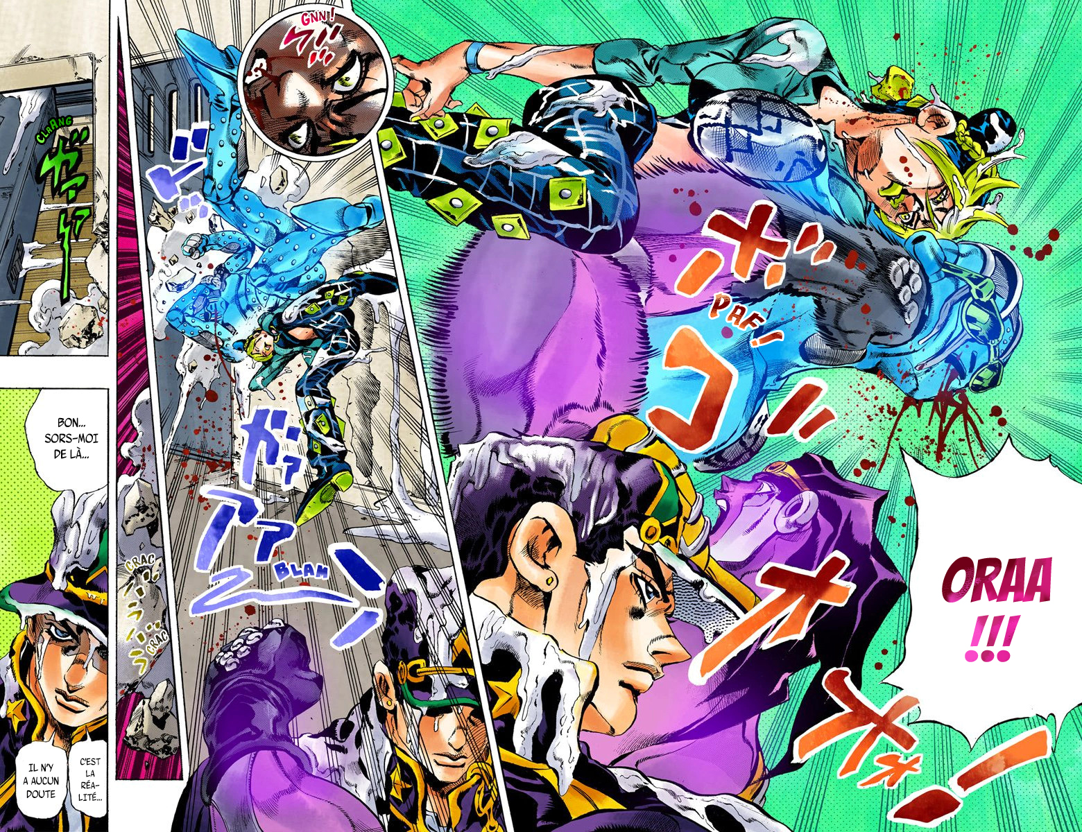 Read JoJo's Bizarre Adventure Part 6 Stone Ocean Official Colored FR Manga Online